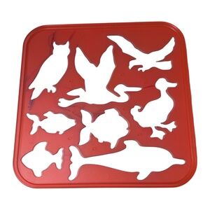 Tupperware Vintage Stencils Stencil Art Animals (Birds & Fish)